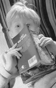 Boy with book